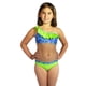 thumbnail image 3 of Traje de Baño Niña MERMAIDS123 Tala 10 dos piezas modelo a un hombro azul con verde, 3 of 4