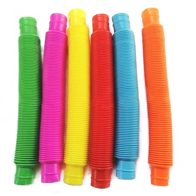 Tubos De Rebote Tubo corrugado de plástico Pop Tubes Fidget Toys Stress Relief Sensory Toys Random Sywqhk libre de BPA