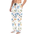 thumbnail image 2 of Cartoon Giraffes Elephants Men's Pajama Pants Cotton Long Sleepwear Lounge Pants S, 2 of 7