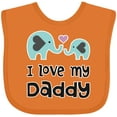thumbnail image 3 of Inktastic I Love My Daddy Boys or Girls Baby Bib, 3 of 4
