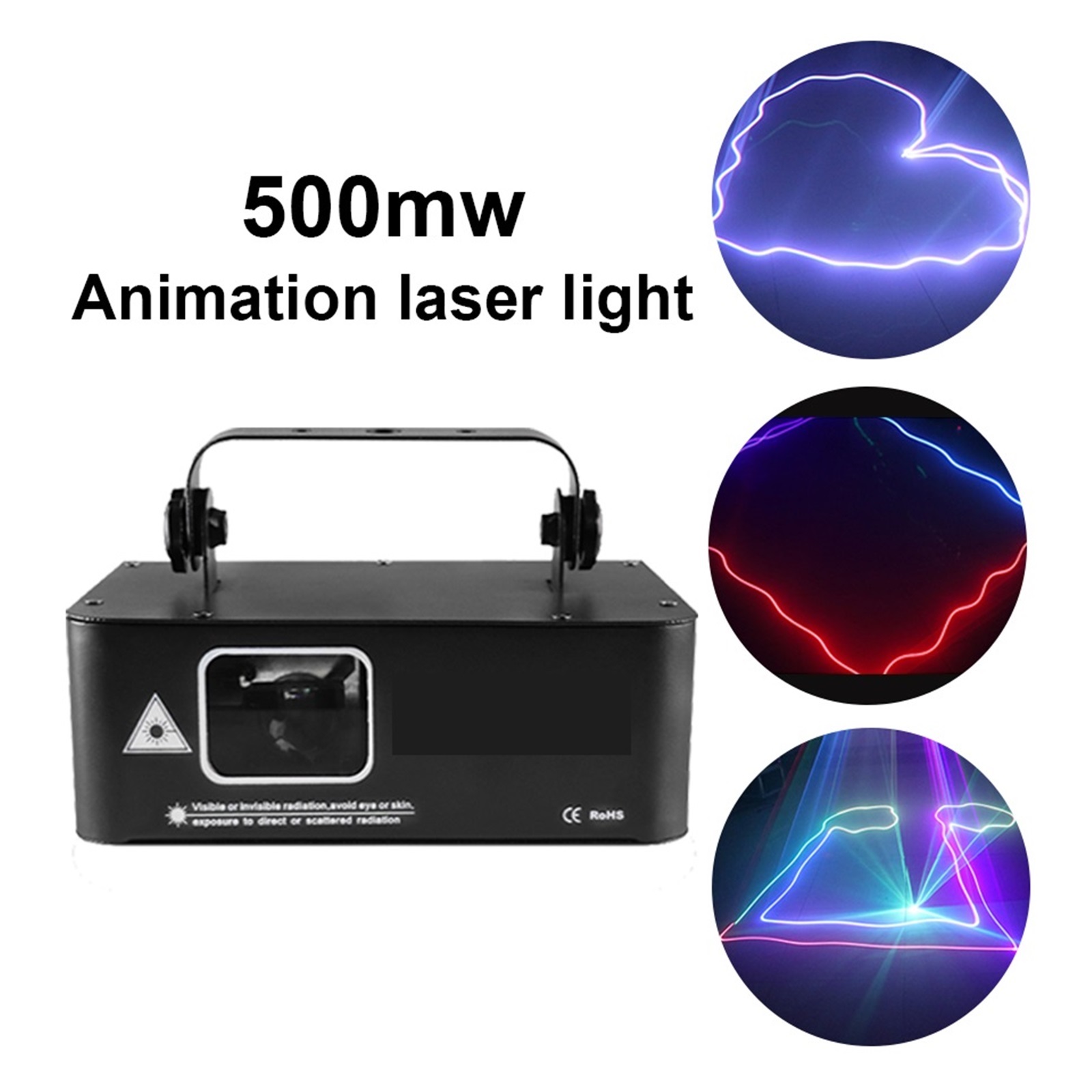2 In 1 500MW LED Stage Wash Light Dj Light RGB Animation Light KTV Disco Stage Lighting For Wedding Church Stage Lighting