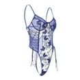 thumbnail image 5 of Tbopshirt Lingerie for Women Clearance Up to 50% off,Womens Lingeries Camisole Floral Fashion Lace Embroidered Belt Lace Up Lingerie Bodysuit,Valentines Day Gift for Her, 5 of 5