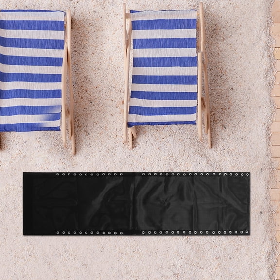 1 Set Chair Replacement Fabric with Bungee Cord and Screw Elastic Chaise Lounge Chair String Chair Webbing Kit Sling Chair Fabric for Patio Chairs