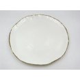 thumbnail image 2 of Elegance 12.5" Simplicity Collection White Porcelain Gold Trim Freestyle Round Charger Plate, 2 of 2