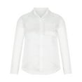 thumbnail image 6 of Satin Shirt for Women Lapel Button Down Long Sleeve Tops Solid Casual Loose Comfy Work Office Blouse with Pockets Ladies Clothes, 6 of 9