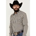 thumbnail image 3 of Blue Ranchwear Men's Pradera Plaid Print Long Sleeve Pearl Snap Western Shirt Indigo X-Large, 3 of 5