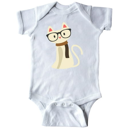 

Inktastic Hipster Cat Gift Baby Boy or Baby Girl Bodysuit