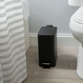 thumbnail image 6 of Bath Bliss Slim 1.3 gal Iron Step Pedal Bathroom Wastebasket with Soft Close Lid, Black, 6 of 8