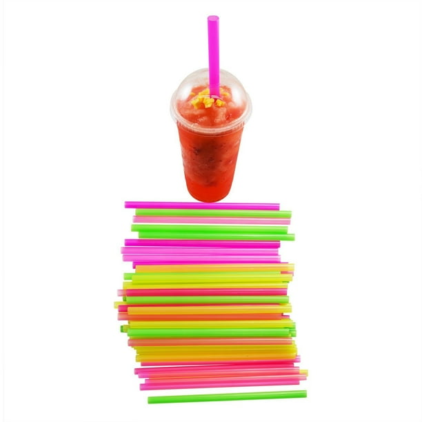 Boba Straws, Smoothie Straw, Extra Wide & Fat, 100 Pack, 10.5 Inch Long