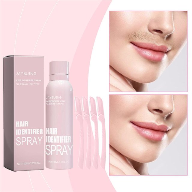 Hair Identifier Spray Dermaplaner Set, Hair Identifier Spray for Face Shaving 2024