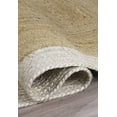 thumbnail image 5 of Indian Handmade Braided Pure Jute with White Design Area Rugs , Floor Decor Carpet Size 6 x 9 Feet (180 cm x 270 cm ), 5 of 5