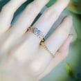 thumbnail image 6 of Stackable Gold Rings For Women Trendy Gold Plated Non Tarnish Cubic Zirconia Fashion Jewelry Set Elegant Minimalist Band, 6 of 6