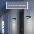 thumbnail image 3 of Inteprter Paquete de 2 luces de pared con energía solar IP65 Jardín Parque Porche Patio trasero Calzada Patio Pasarela Césped Carretera Escalera Iluminación y accesorios RGB Inteprter HA073742-02, 3 of 6