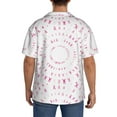 thumbnail image 3 of Kdxio Men'S Hawaiian Shirt For Men Short Sleeve Shirt Breast Cancer Awareness Summer Casual Holiday Beach Button Down T-Shirts, 3 of 5