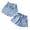 Light Blue 1PCS & Blue 1PCS, variant on XEGLSBU 2 Pack Girls' Denim Shorts with 3 Button Design & Casual Jeans Summer Size 4-5 Years