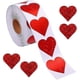 thumbnail image 1 of Flash Heart Stickers Labels, 1.5 Inch/3.8 Cm Adhesive Rolls 500pcs Red Round Heart Sticker Circle Envelopes Label Mothers Day Gift For Decorations Par, 1 of 5