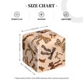 thumbnail image 4 of Goofa Ribbon bows with leopard Pattern Tissue Box Cover PVC Leather Tissue Holder Square Facial Tissue Case Facial Paper Organizer Dispenser for Bathroom, Vanity Countertop, 4 of 7