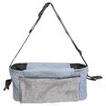 thumbnail image 3 of Cochecito de bebé pañal bolsa impermeable correa de hombro ajustable pequeño cochecito pañal bolsa para viajes azul, 3 of 8