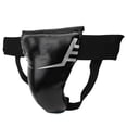 thumbnail image 2 of Boxing Groin Jockstrap Groin Guard Black PU Boxing Sanda Crotch Ptotective Jockstrap Cup For 5-9 Children, 2 of 8