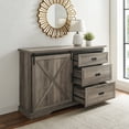 thumbnail image 4 of Walker Edison Farmhouse Sliding Door Grey Wash TV Stand for TVs up to 60”, Grey Wash, 4 of 11