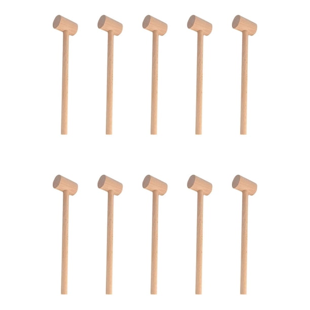 Xihbxyly Mazo para Cangrejos y Mariscos, Fabricado En Madera Natural, Duradero y Fácil de Limpiar, Perfecto para Cangrejos y Langostas, Ideal para Fiestas de Mariscos y Reuniones Familiares. Juego de