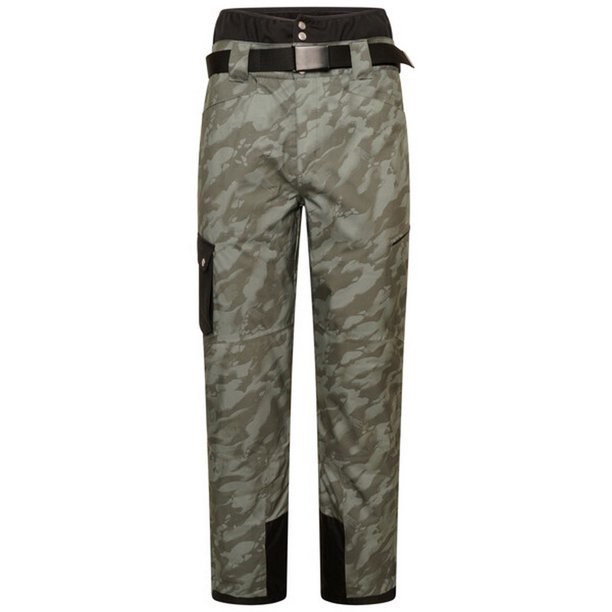 Dare 2B - Pantalones de Esquí Absolute II Aislado Diseño Camuflaje para Hombre (Verde Oscuro, Negro) Dare 2B UTRG8314_duckgreenblack