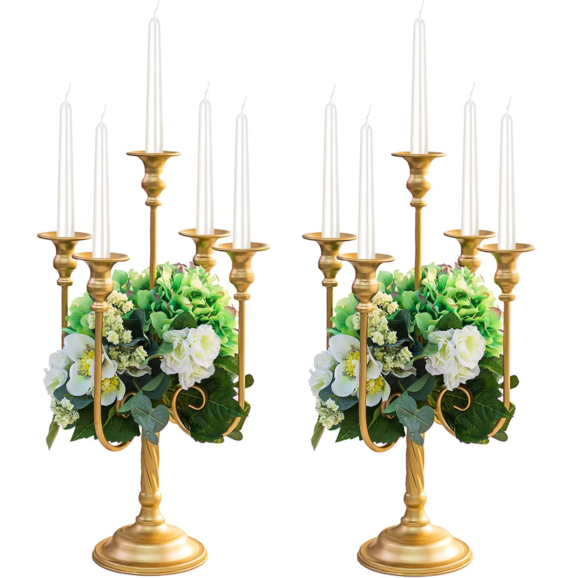 Koyal Wholesale Copper Geometric Hurricane Candle Holder Set of 3 for