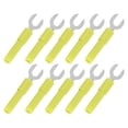 thumbnail image 4 of Conectores De Cable De Pala De Horquilla, Conector De Cable Tipo U 4 Mm/0,2 Pulg. Agujero Máximo. Material De Latón 10A Para Consolas De Juegos Para Grabadoras ANGGREK Amarillo, 4 of 8