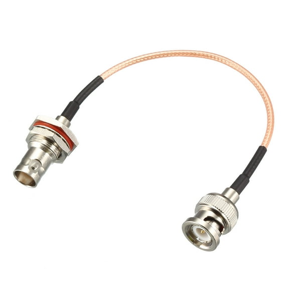 Uxcell BNC Bulkhead Female to BNC Male RG316 RF Coaxial Extension Cable 50 ohm 0.5 Ft