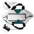 thumbnail image 4 of Easygdp Black And Teal Checkerboard Bolsas Tote para Mujer, Bolsos de Hombro para Viaje, Bolsos de Mano de Gran Capacidad para Compras y Trabajo, 4 of 8