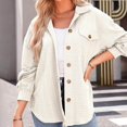 thumbnail image 2 of Cardigan Sweaters For Women Cable Knit Shacket Lightweight Long Sleeve Down Shirt Casual Oversized Blouse Top Nylon Spandex Nylon Jacket Outerwear Jackets 1Pc White Xl Sweaters For Women, 2 of 9