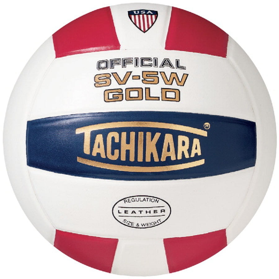 Tachikara 1288436 Sv5W Gold Nfhs Premium Leather Volleyball