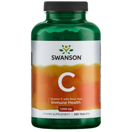 Swanson Vitamin C With Rose Hips Tablets 1000 Mg 250 Ct