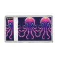 thumbnail image 2 of JIALIOU Nylon Trifold Card Wallet with ID Window Zipper Pocket for Men Women Teen Pixel Octopus, 2 of 7