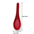 thumbnail image 3 of Hydrating Red And Double Color Handle Soup Spoon,Made Of a Type Of Plastic Material Ceramic Like Imitation Porcelain Tableware Spoon., 3 of 4