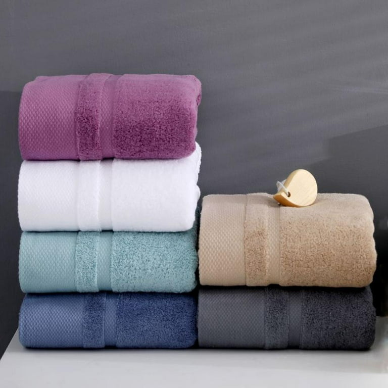 Super Absorbent Pure Cotton Bathroom Flannel Towel 34x75cm Thick