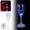 B, variant on ZMKIAG LED Light up Durable Acrylic Champagne Flutes - Colorful Glowing Wine and Cocktail Glasses for Birthday, Christmas and Party Celebrations, Available in 5 Colors