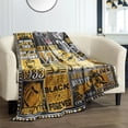 thumbnail image 5 of Football Gifts for Men Women, City Football Fans Flannel Blanket, Pittsburgh Gifts Ideas for Men Women Boys Kids Throw Blanket 60"x50", 5 of 6