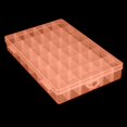 thumbnail image 3 of PENGXIANG Adjustable 36 Compartment Plastic Storage Box Jewelry Earring Case Bead Organizer Case（Orange）, 3 of 5