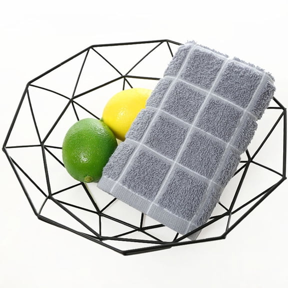 Phenofice Set of 3 Plaid Cotton Hand Towels Highly Absorbent for Moisture Wicking, Assorted Colors