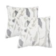 thumbnail image 4 of Home Soft Things Leaf-Pattern Faux Fur Pillow Covers, Set of 2, 20"x20", Frenda, 4 of 6