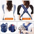 thumbnail image 3 of Large Bearing Capacity(within 4kg) Pet Carrier Bag,Adjustable Comfortable Pet backpack (Pink), 3 of 5
