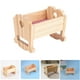 thumbnail image 3 of Cuna de muñecas en miniatura, pequeña cuna de madera para decoración de casa de muñecas, modelo de mueble realista para juegos infantiles y accesorios para casa de muñecas, 3 of 8