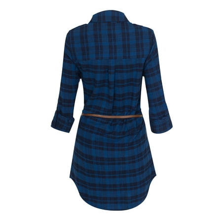 flannel belted plaid