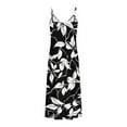 thumbnail image 4 of FDGIU 2025 Women's Sleeveless V Neck Midi Cocktail Dress - Versatile for Wedding Guest & Office, 4 of 5