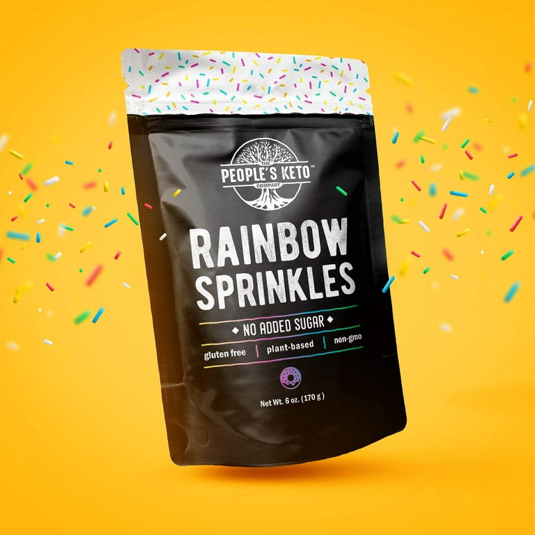Rainbow Sprinkles  #1 Sugar Free, Dairy Free Sprinkles