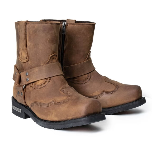 Milwaukee Leather Men's Brown Boots MBM9053 11.5