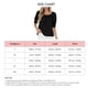 thumbnail image 5 of Mujer Top Camiseta Blusa Color Puro Cuello Redondo Puff Media Manga Puño Elástico para Oficina en Casa Negro L, 5 of 5
