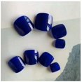 thumbnail image 3 of Fofosbeauty 24pcs Fake Toe Nails, Press on Short False Toe Nails, Royal Blue, 3 of 7