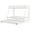 White, variant on Costway Twin Over Full Metal Bunk Bed With Trundle Slats Support for Teens Adults Black